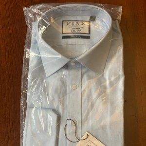 NWT! THOMAS PINK Slim Fit Dress Shirt 17.5R